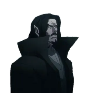 😡 bbcde4e7 Vlad Dracula Tepes Castlevania vampire, anime, Castlevania, Dracula telegram sticker