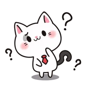 🤔 b72e022d gato, pregunta, confundido, pensando, pegatina whatsapp sticker