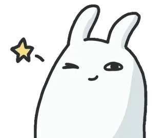🐰 ce14c02a bunny, rabbit, wand, magic, star, cute, cartoon telegram sticker