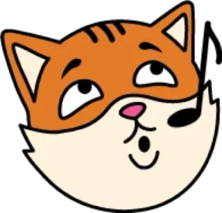 🎶 1d612906 kat, dier, cartoon, schattig, fluit, oranje, grappig telegram sticker