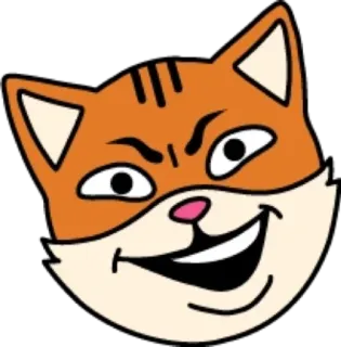 🤨 a6106d20 kat, cartoon, dier, meme, grappig, grijns telegram sticker
