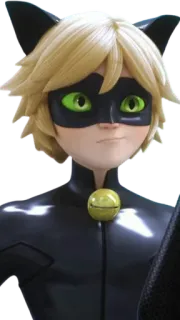 😺 2f56dbc3 Chat Noir Miraculous Ladybug 블랙캣, 미라큘러스 레이디버그, 만화, 슈퍼히어로 telegram sticker