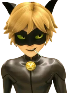 Cat Noir -  Miraculous : @Characters_stickers whatsapp stickers