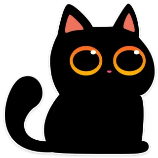 😶 b267b12d แมว, สัตว์, สัตว์เลี้ยง, แมวดำ, ลูกแมว, น่ารัก, การ์ตูน telegram sticker