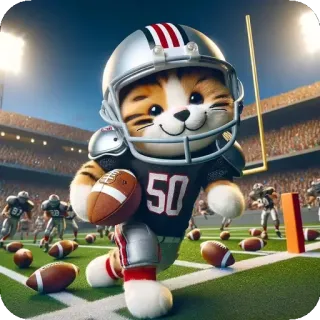 🍇 34a9e6a7 кот, футбол, спорт, игра, спортсмен, милый, животное telegram sticker