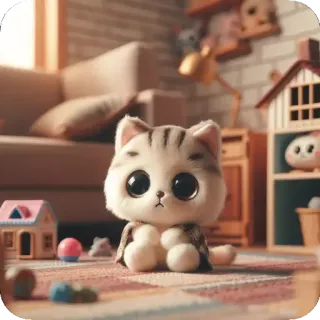 👄 8dce4fd7 кот, котенок, милый, мягкая игрушка, игрушка, плюшевый, очаровательный telegram sticker