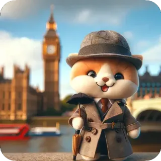 👩‍🔧 a9c8f6e8 кот, лондон, англия, великобритания, биг бен, детектив, город, путешествия telegram sticker