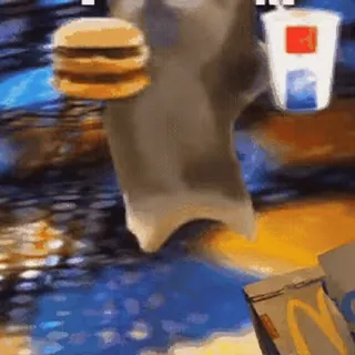 🐈 c927b878 ハンバーガー, マクドナルド, ファストフード, 食べ物, 飲み物 telegram sticker