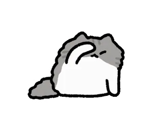 😫 55fa6776 cat, animal, sticker, cartoon telegram sticker