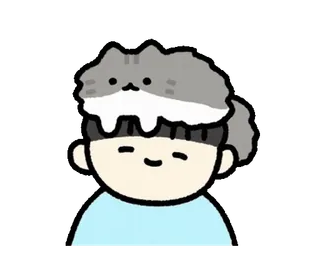 😌 b7310b92 cartoon, cat, hat, person, cute telegram sticker