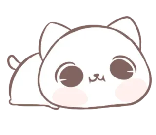 🙂 1193d684 gatto, carino, animale, gattino, kawaii, cartone animato telegram sticker
