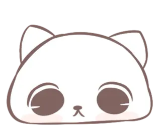 😔 225ecce8 gatto, carino, kawaii, adesivo, animale, animale domestico telegram sticker