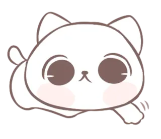 😐 7211faa0 gatto, carino, animale, kawaii, gattino, animale domestico, cartone animato, animato telegram sticker