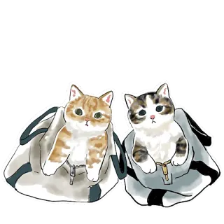 🥹 7acbbdd3 chats, chatons, animaux, animaux de compagnie, mignon, sacs telegram sticker