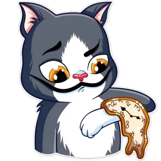 Catvador Dali whatsapp stickers