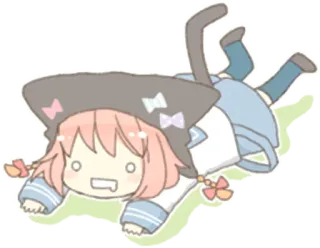 🤤 ff6415a6 Anime, Kawaii, Gatto, Carino, Personaggio, Chibi whatsapp sticker