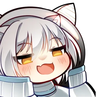😏 a0858ff1 Anime, Kocica, Chibi, Słodki, Kawaii whatsapp sticker