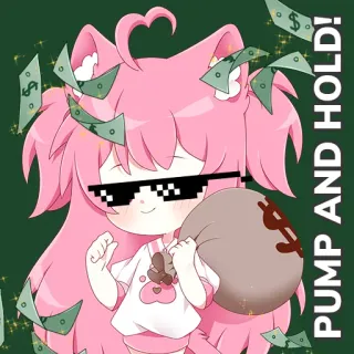 💰 fe1c492d PUMP AND HOLD! pieniądze, gotówka, finanse, kryptowaluta, mem, giełda, inwestycja whatsapp sticker