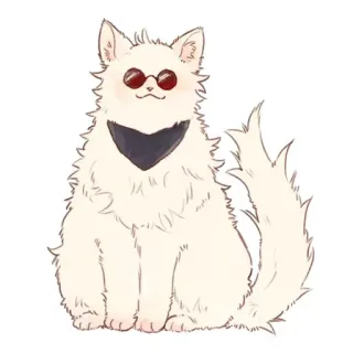 🐈 8de613ac kucing, kacamata hitam, hewan, hewan peliharaan, lucu, anjing telegram sticker