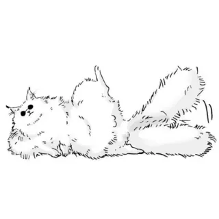 🐈 a5bed32a kucing, jari tengah, menyinggung, kasar, kartun telegram sticker