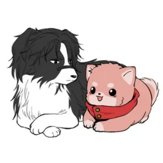 🐈 a910a168 anjing, anak anjing, kartun, hewan, imut, hewan peliharaan telegram sticker