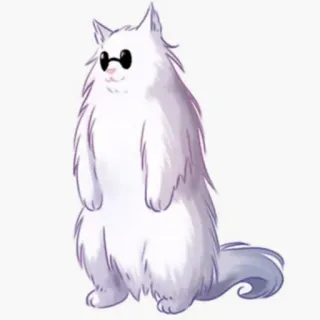 🐈 ef9b6d96 kucing, kacamata hitam, hewan, kartun, hewan peliharaan telegram sticker