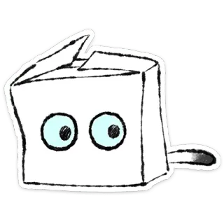 🐱 1de983ea nhãn dán, hộp, mèo, động vật, hoạt hình, dễ thương telegram sticker