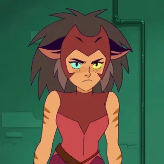 😠 02446f41 Catra She-Ra and the Princesses of Power cartoon, animated, character, cat, angry telegram sticker