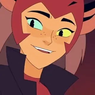 ☺️ 9ddf1f0f Catra She-Ra and the Princesses of Power catra, sheraprincessesofpower, cartoon, animated, fantasy telegram sticker