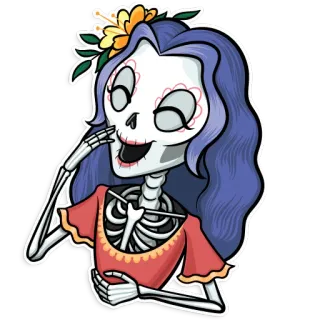 Catrina Calavera whatsapp stickers