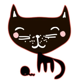 😎 9e8e1f9c chat, chaton, animal, animal de compagnie, mignon, kawaii, dessin animé, illustration whatsapp sticker