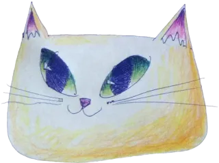 😺 6afeba87 cat, animal, kitten, pet, drawing, illustration telegram sticker