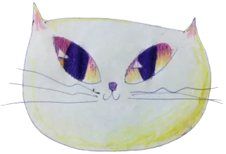 ☺️ 89bd4ff5 cat, animal, drawing, cartoon, sticker, pet telegram sticker