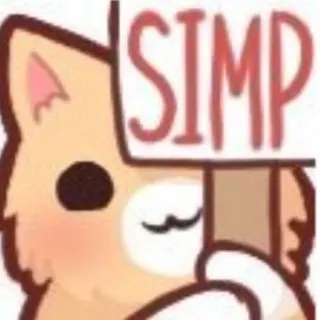 🐱 2ab3f422 SIMP Mem, Kot, Simp telegram sticker