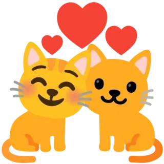💞 160ebd59 猫, 愛, 子猫, ハート, 可愛い, ペット, 動物 telegram sticker