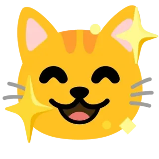 💖 873b262c 猫, 絵文字, 幸せ, かわいい, 動物, ステッカー, キラキラ telegram sticker