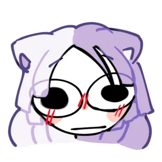 💜 1f74c4d6 Anime, Schattig, Sticker, Cartoon telegram sticker