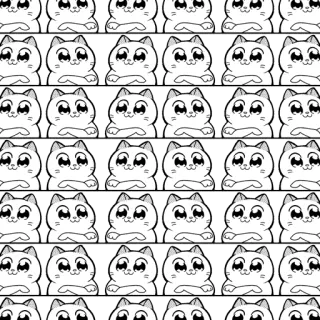 😑 4fbc4129 gatto, adesivo, carino, kawaii, animale, cartone animato telegram sticker