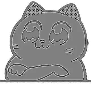 🙈 dd23fc2b gatto, carino, adesivo, animale, kawaii telegram sticker