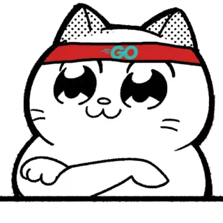 🐻 de2f20d9 GO gatto, animale, fitness, fascia, cartone animato, carino telegram sticker
