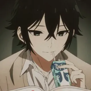 🖤 09a23e88 Izumi Miyamura Horimiya Anime, Charakter, Niedlich, Manga telegram sticker