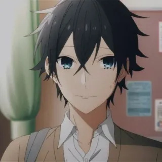 🖤 5bd67f47 Izumi Miyamura Horimiya Anime, Manga, Horimiya, Izumi Miyamura, Charakter telegram sticker