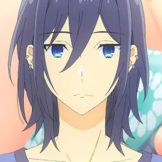 🖤 644aa69a Anime, Manga, Charakter, Ohrringe, blaue Augen telegram sticker