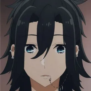 🖤 714fdf7a Izumi Miyamura Horimiya Anime, Manga, Horimiya, Izumi Miyamura, Charakter telegram sticker