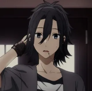 🖤 bc7deba9 Izumi Miyamura Horimiya Anime, Horimiya, Izumi Miyamura, Manga, Cartoon telegram sticker