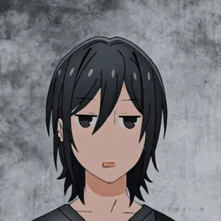 🖤 ce57c6dd Izumi Miyamura Horimiya Anime, Manga, Izumi Miyamura, Horimiya, Charakter telegram sticker