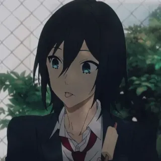 🖤 ef91b958 Izumi Miyamura Horimiya Anime, Manga, Charakter, Horimiya, Izumi Miyamura telegram sticker