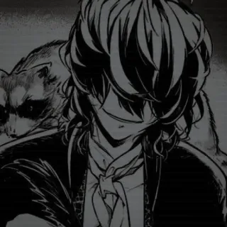 🖤 40404def 애니메이션, 만화, 남자, 너구리, 인물 사진, 만화 telegram sticker