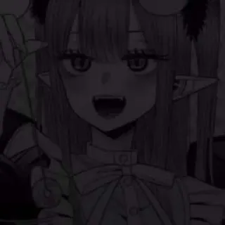 🖤 6eba953c 애니메이션, 소녀, 악마, 귀여운, 만화 telegram sticker