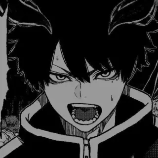 🖤 acb987bd 애니메이션, 만화, 화난, 소년, 캐릭터 telegram sticker